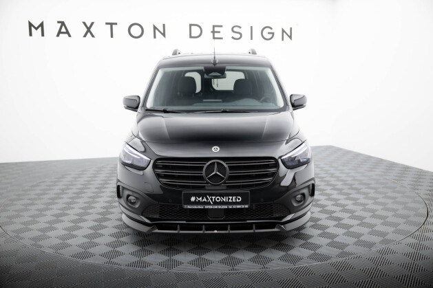 Cup Spoilerlippe Front Ansatz passend für Mercedes-Benz T W420 schwarz Hochglanz