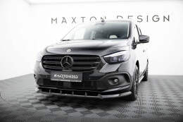 Cup Spoilerlippe Front Ansatz passend für Mercedes-Benz T W420 schwarz Hochglanz