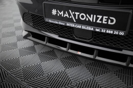 Cup Spoilerlippe Front Ansatz passend für Mercedes-Benz T W420 schwarz Hochglanz