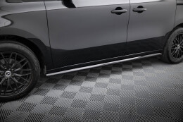 Seitenschweller Ansatz Cup Leisten passend für Mercedes-Benz T W420 schwarz Hochglanz
