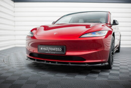 Cup Spoilerlippe Front Ansatz passend für V.2 Tesla Model 3 Project HighlandFacelift schwarz Hochglanz