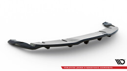 Mittlerer Cup Diffusor Heck Ansatz V.1 passend für Tesla Model 3 Project HighlandFacelift schwarz Hochglanz