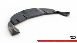Mittlerer Cup Diffusor Heck Ansatz V.2 passend für Tesla Model 3 Project HighlandFacelift schwarz Hochglanz