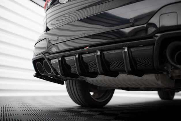 Heck Ansatz Diffusor passend für BMW X3 M F97 / F97 Facelift schwarz Hochglanz