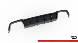 Heck Ansatz Diffusor passend für BMW X3 M F97 / F97 Facelift schwarz Hochglanz