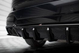 Heck Ansatz Diffusor passend für BMW X3 M F97 / F97 Facelift schwarz Hochglanz