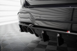 Heck Ansatz Diffusor passend für BMW X3 M F97 / F97 Facelift schwarz Hochglanz