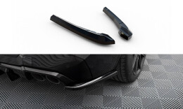 Heck Ansatz Flaps Diffusor V.2 für BMW X3 M F97 FL schwarz Hochglanz