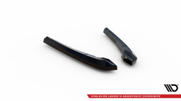Heck Ansatz Flaps Diffusor V.2 passend für BMW X3 M F97 / F97 Facelift schwarz Hochglanz
