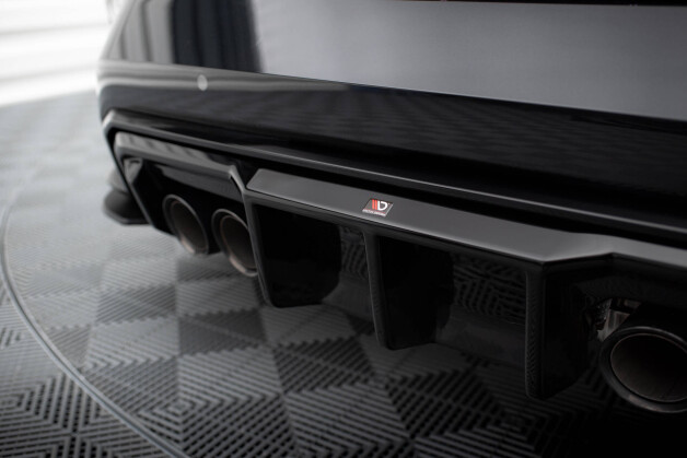 Heck Ansatz Diffusor für BMW M4 G82 / G83 / G82 Facelift / G83 Facelift /M3 Limousine / Touring G80 / G81 schwarz Hochglanz