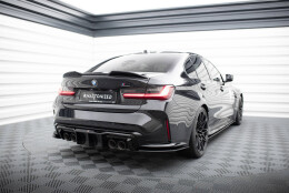 Heck Ansatz Diffusor für BMW M4 G82 / G83 / G82 Facelift / G83 Facelift /M3 Limousine / Touring G80 / G81 schwarz Hochglanz