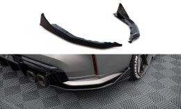 Heck Ansatz Flaps Diffusor V.5 für BMW M4 G82 schwarz Hochglanz