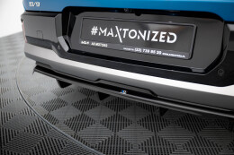 Mittlerer Cup Diffusor Heck Ansatz DTM Look passend für Kia EV9 GT-Line Mk1 schwarz Hochglanz