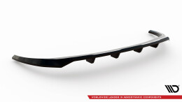 Mittlerer Cup Diffusor Heck Ansatz DTM Look passend für Kia EV9 GT-Line Mk1 schwarz Hochglanz