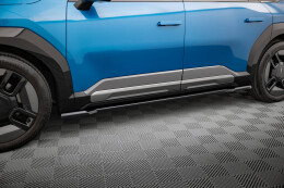 Seitenschweller Ansatz Cup Leisten passend für Kia EV9 GT-Line Mk1 schwarz Hochglanz
