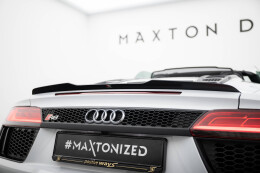 Heck Spoiler Aufsatz Abrisskante passend für Audi R8 Spyder Mk2 schwarz Hochglanz