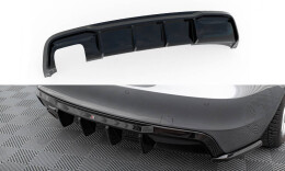 Heck Ansatz Diffusor passend für BMW 1er M-Paket E82 schwarz Hochglanz
