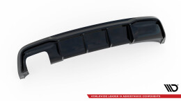 Heck Ansatz Diffusor passend für BMW 1er M-Paket E82 schwarz Hochglanz