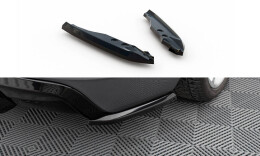 Heck Ansatz Flaps Diffusor passend für BMW 1er M-Paket E82 schwarz Hochglanz