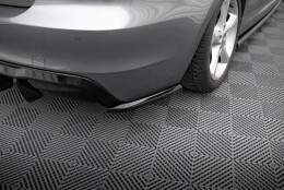 Heck Ansatz Flaps Diffusor passend für BMW 1er M-Paket E82 schwarz Hochglanz