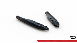 Heck Ansatz Flaps Diffusor passend für BMW 1er M-Paket E82 schwarz Hochglanz