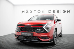 Street+ Spoilerlippe Front Ansatz V.1 passend für Kia Sportage GT-Line Mk5 schwarz Hochglanz