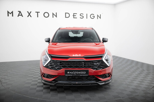 Cup Spoilerlippe Front Ansatz V.2 für Kia Sportage GT-Line Mk5 schwarz Hochglanz