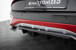 Mittlerer Cup Diffusor Heck Ansatz DTM Look für Kia Sportage GT-Line Mk5 schwarz Hochglanz