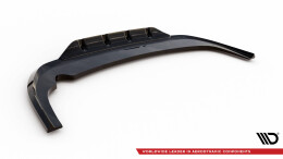 Mittlerer Cup Diffusor Heck Ansatz DTM Look für Kia Sportage GT-Line Mk5 schwarz Hochglanz