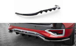 Mittlerer Cup Diffusor Heck Ansatz DTM Look passend für Kia Sportage GT-Line Mk5 schwarz Hochglanz