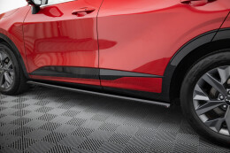 Seitenschweller Ansatz Cup Leisten für Kia Sportage GT-Line Mk5 schwarz Hochglanz