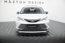 Cup Spoilerlippe Front Ansatz passend für Toyota Sienna Mk4 schwarz Hochglanz