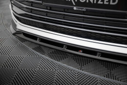 Cup Spoilerlippe Front Ansatz passend für Toyota Sienna Mk4 schwarz Hochglanz