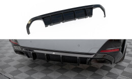 Heck Ansatz Diffusor passend für BMW M440i Gran Coupe G26 schwarz Hochglanz
