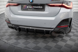 Heck Ansatz Diffusor passend für BMW M440i Gran Coupe G26 schwarz Hochglanz