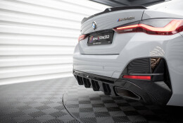 Heck Ansatz Diffusor passend für BMW M440i Gran Coupe G26 schwarz Hochglanz