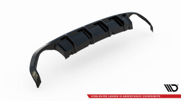 Heck Ansatz Diffusor passend für BMW M440i Gran Coupe G26 schwarz Hochglanz