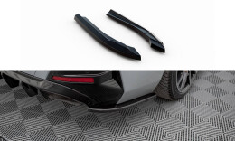 Heck Ansatz Flaps Diffusor V.3 für BMW M440i Gran Coupe G26 schwarz Hochglanz