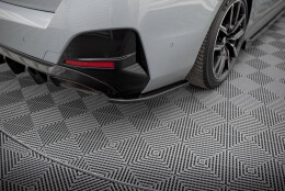 Heck Ansatz Flaps Diffusor V.3 passend für BMW M440i Gran Coupe G26 schwarz Hochglanz