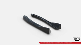 Heck Ansatz Flaps Diffusor V.4 passend für BMW M440i Gran Coupe G26 schwarz Hochglanz