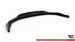 Cup Spoilerlippe Front Ansatz für  Porsche Taycan Cross Turismo 4S schwarz Hochglanz