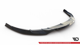 Cup Spoilerlippe Front Ansatz passend für Porsche Taycan Cross Turismo 4S schwarz Hochglanz