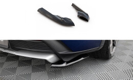 Heck Ansatz Flaps Diffusor passend für Porsche Taycan Cross Turismo 4S schwarz Hochglanz