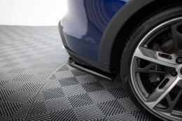 Heck Ansatz Flaps Diffusor passend für Porsche Taycan Cross Turismo 4S schwarz Hochglanz
