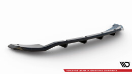 Mittlerer Cup Diffusor Heck Ansatz DTM Look passend für Skoda Fabia Monte Carlo Mk4 schwarz Hochglanz