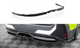 Mittlerer Cup Diffusor Heck Ansatz DTM Look passend für Toyota Corolla GR Sport Touring Sports XII schwarz Hochglanz