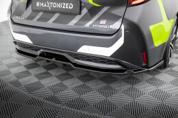Mittlerer Cup Diffusor Heck Ansatz DTM Look passend für Toyota Corolla GR Sport Touring Sports XII schwarz Hochglanz