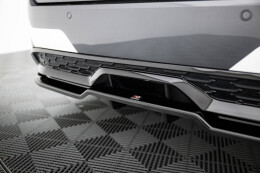 Mittlerer Cup Diffusor Heck Ansatz DTM Look passend für Toyota Corolla GR Sport Touring Sports XII schwarz Hochglanz