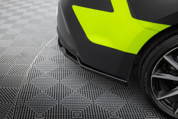Mittlerer Cup Diffusor Heck Ansatz DTM Look passend für Toyota Corolla GR Sport Touring Sports XII schwarz Hochglanz