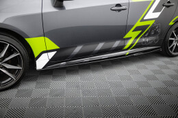 Seitenschweller Ansatz Cup Leisten passend für Toyota Corolla GR Sport Touring Sports XII schwarz Hochglanz